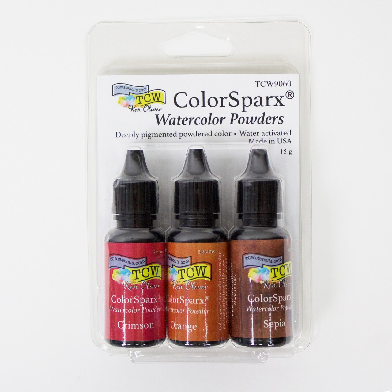 Ken Oliver Color Burst Watercolor Powder Set, 3-Colors, Desert Ranch